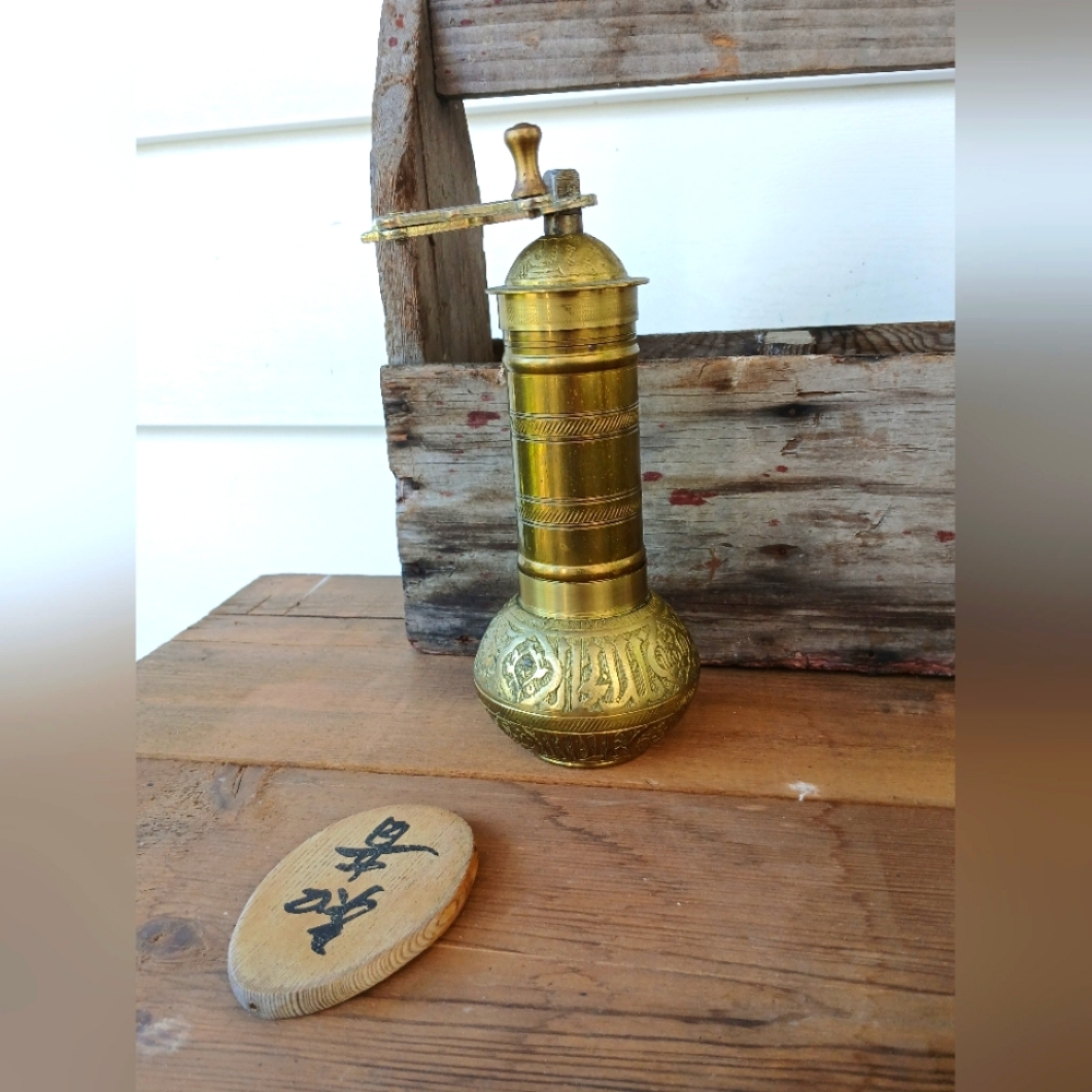 Vintage Brass Turkish Grinder